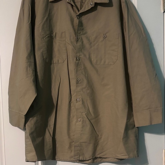 Men's Classic tan work Shirt - Picture 4 of 5